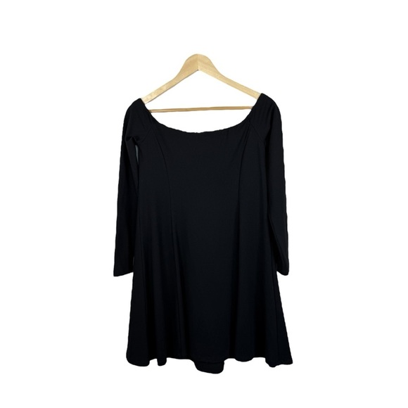 NWT Susana Monaco Off The Shoulder Skater Dress in Black Size M - Picture 12 of 12